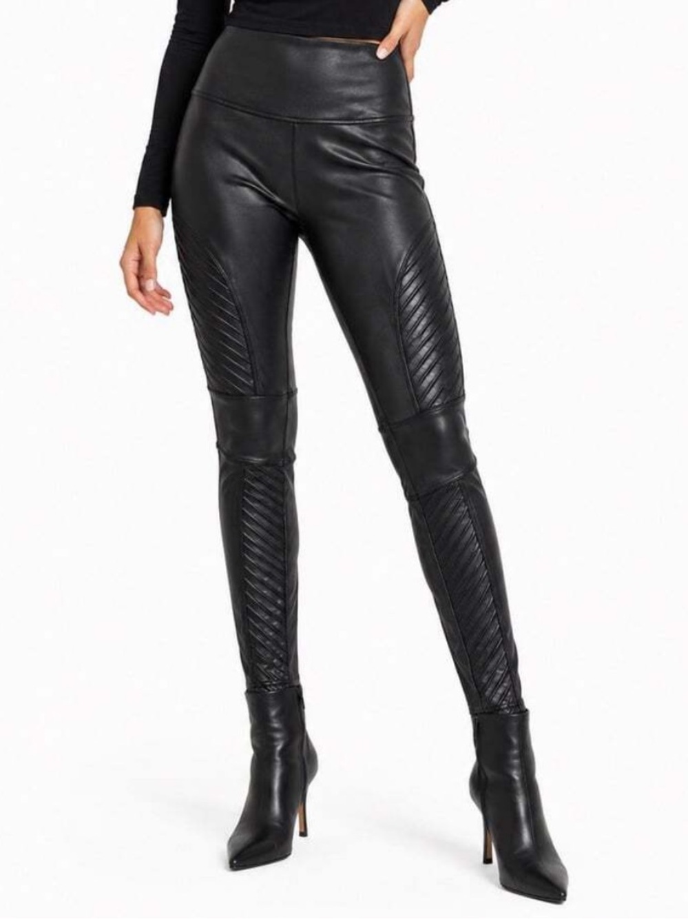 SPANX Black Moto Leggings MP